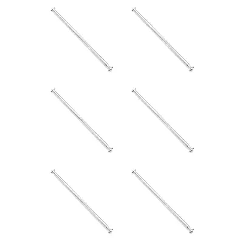 【СНИЖЕНИЕ ЦЕНЫ!】6X 04003 Металлический центральный приводной вал (догбоун) 170 мм для HSP 1:10, запчасти для тюнинга грузовиков BRONTOSAURUS 94111 94107 94170, серебристый