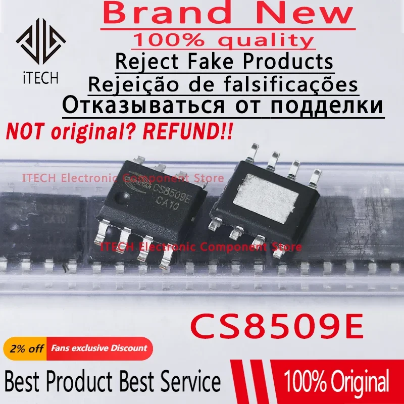 10pcs/lot Origina CS8509E CS8509 8509 Audio Power Amplifier IC SOP-8 Chipset 100% New and Genuine