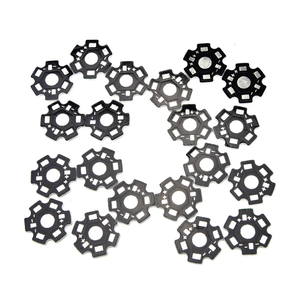 20pcs High Power 1w /3w /5w Watt LED Heat Sink Aluminum Base Plate 20 mm LED board KIT DIY high quality star heatsink
