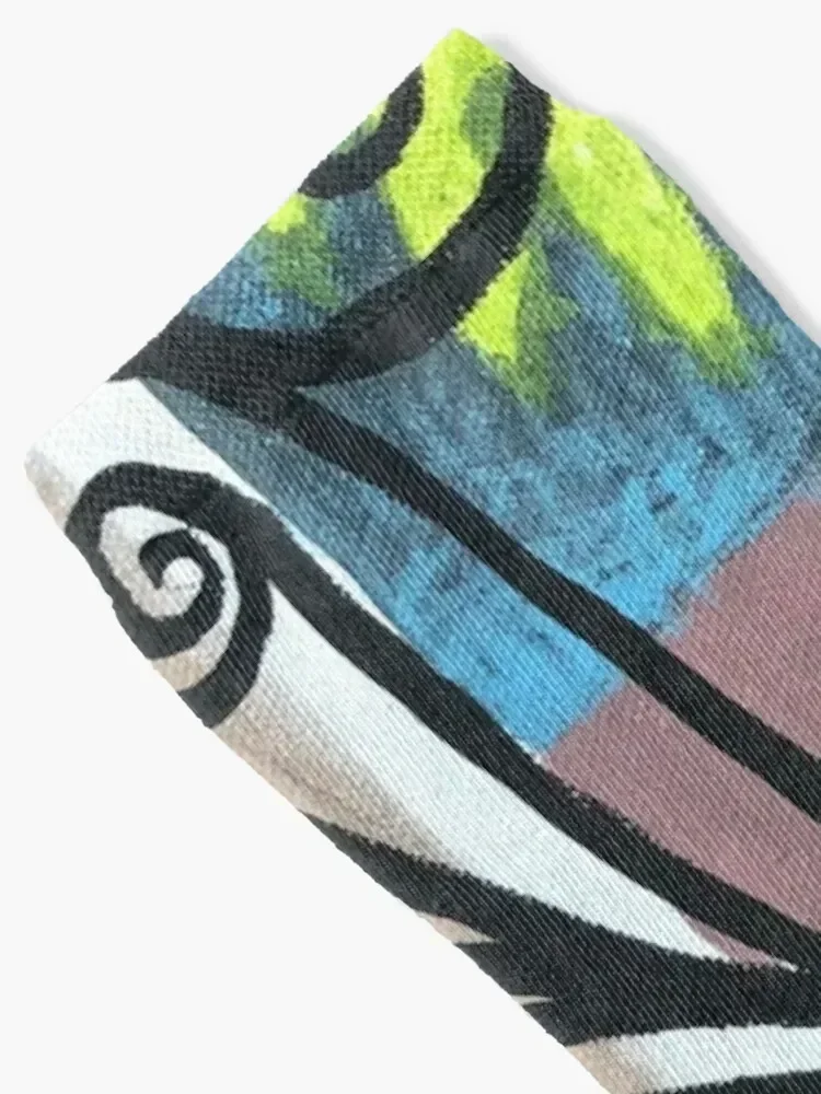 Charleston Iron Gate Painting Socks Hiking boots new year Stockings compression Thermal man winter Boy Child Socks Women's