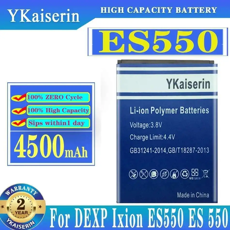 

High-Capacity 4500Mah For Dexp Ixion ES550 ES 550 Long Lasting Mobile Phone Battery