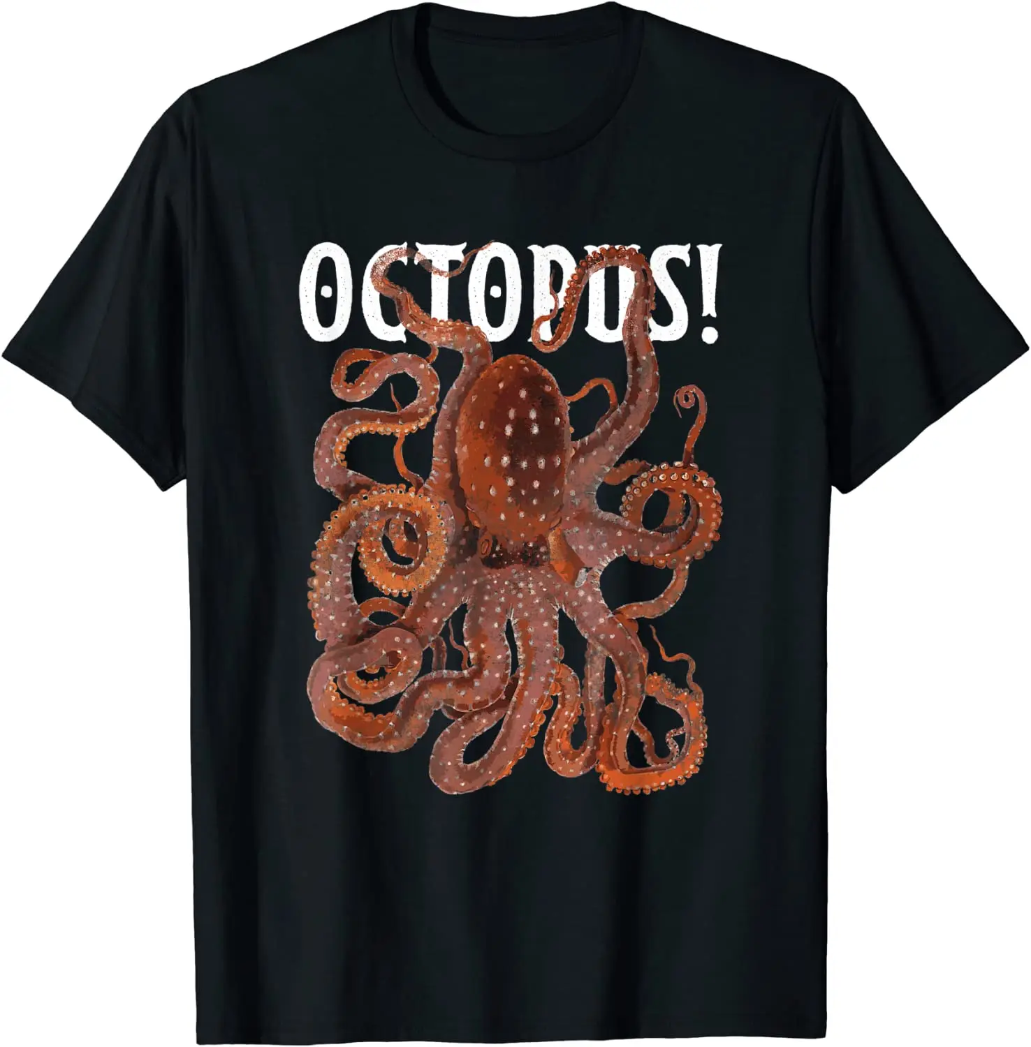 

Funny Cephalopods Octopoda Octopus Loves Gift T-Shirt New 100% Cotton Short Sleeve O-Neck T-shirt Casual Mens Top