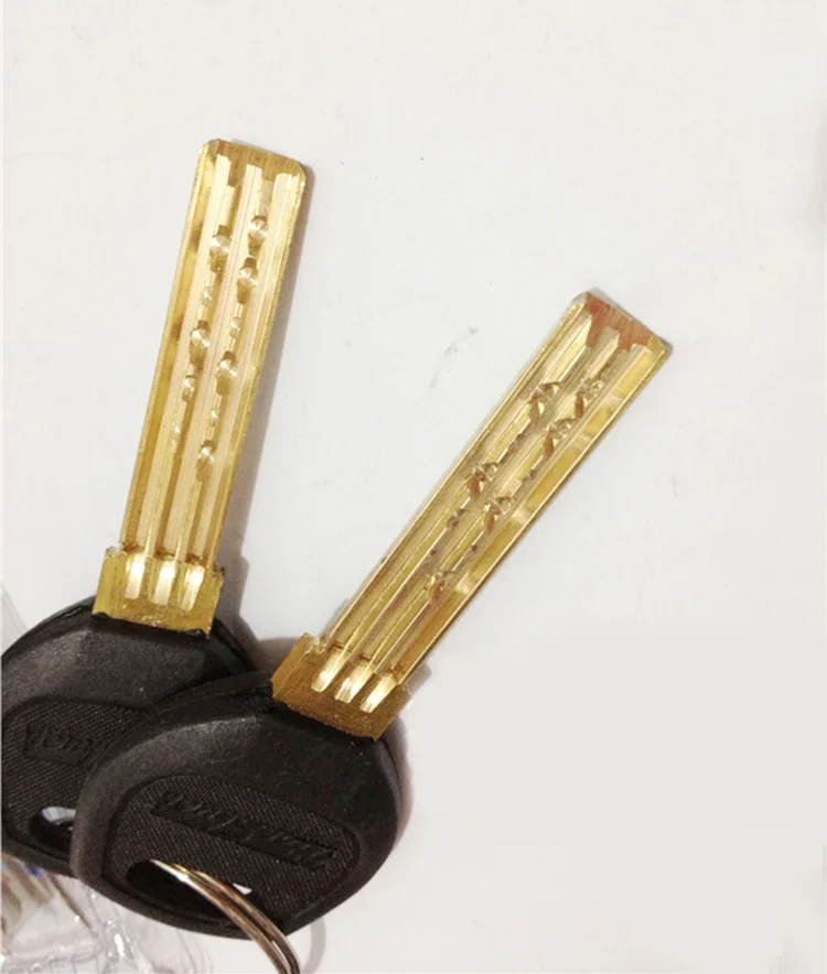 Cylinder 11 Teeth Gear Door Cylinder 63 68 73 80 93 95MM Lock Core Safety Brass Double Spring Super With AB keys