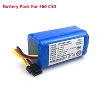 New 14.4V 2800mAh Li-ion Battery Pack For 360 C50 Robot Vacuum Cleaner Part