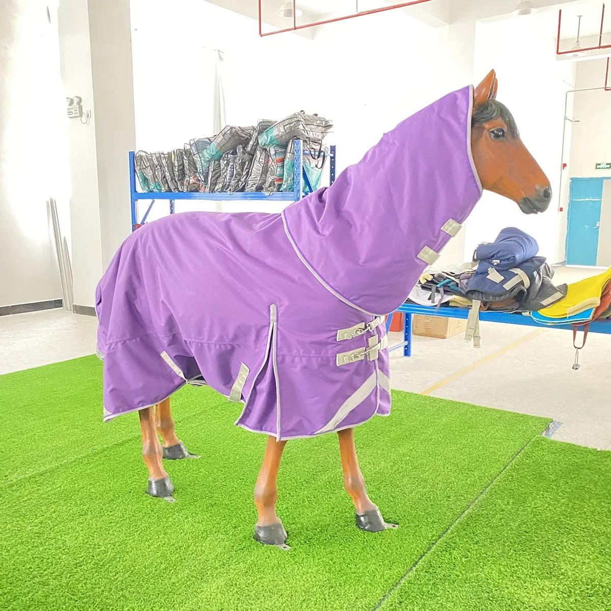 Wholesale RTS Breathable Horse Cotton Sheet Popular Equestrian 1200D Winter Waterproof Horse Rugs