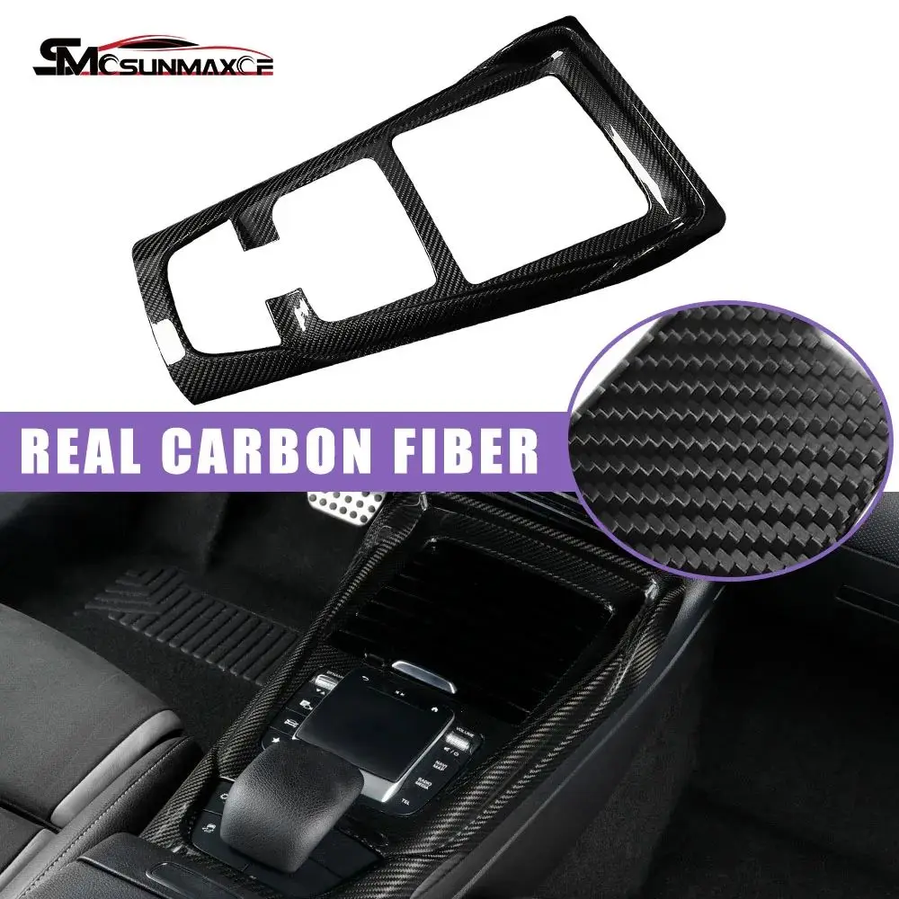 

Углеродное волокно, внутренняя центральная консоль автомобиля, наклейка на панель переключения передач для Benz CLA AMG A45 W177 CLA200 CLA250 C118 2020-2023 гг.