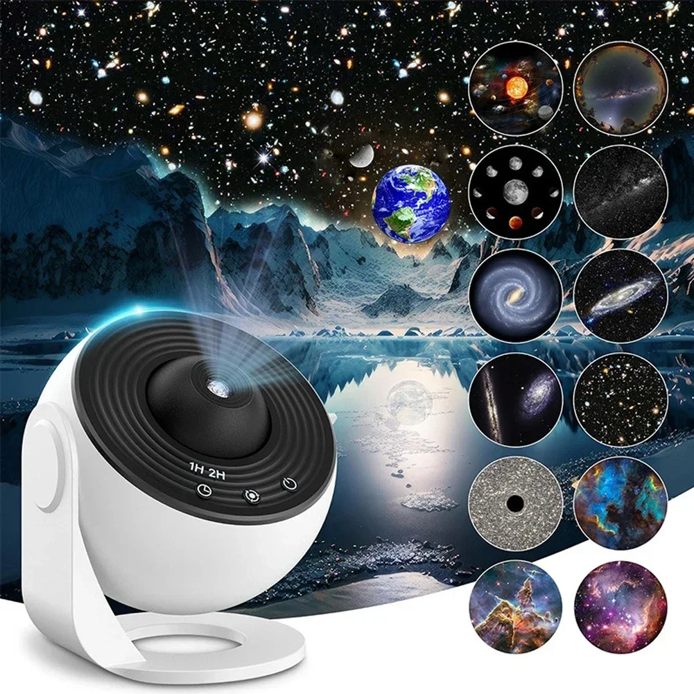 Night Light Galaxy Projector Starry Sky Projector 360 Rotate Planetarium Lamp For Kids Bedroom Valentines Day Gift Wedding Deco