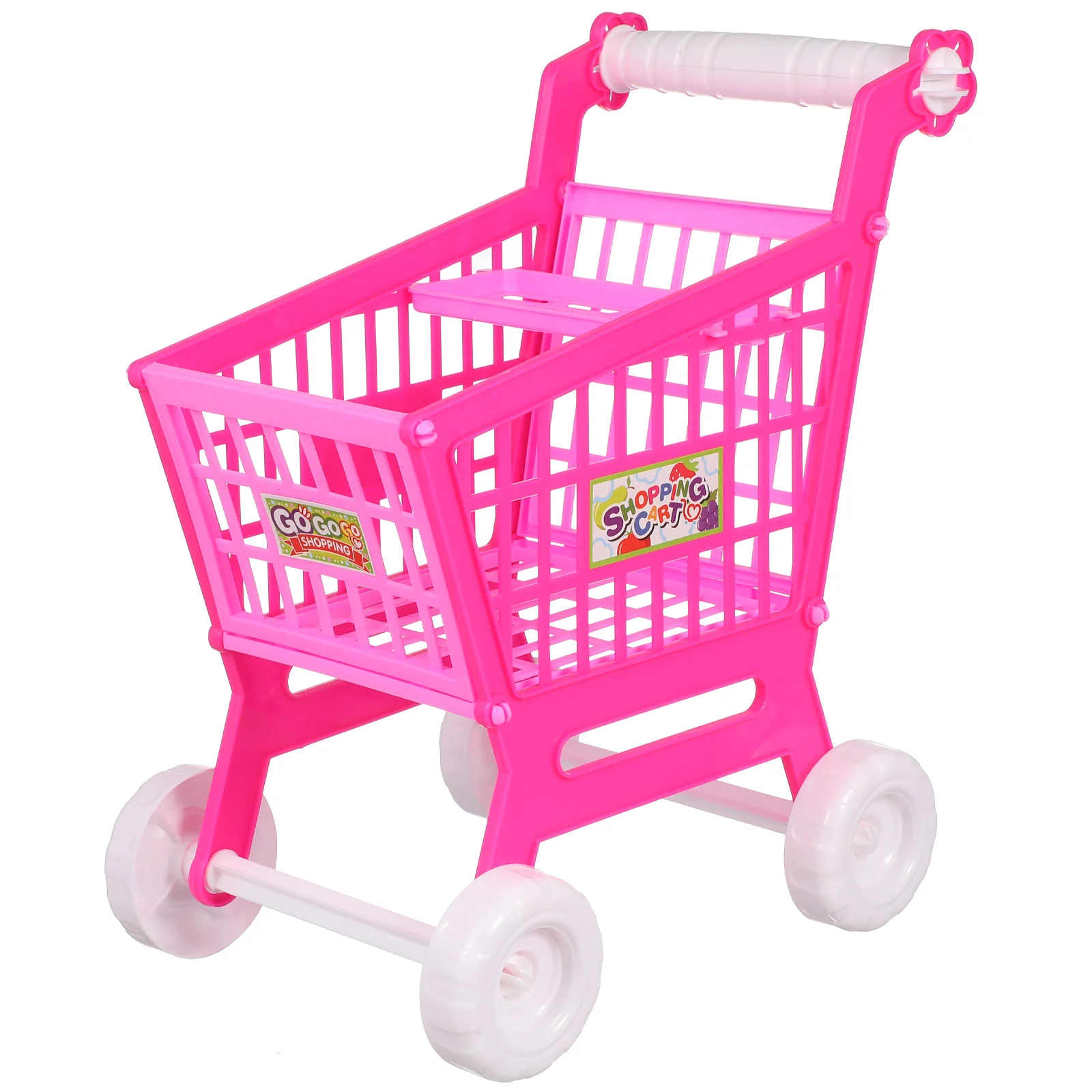 Simulation Shopping Cart Toys Supermarket for Toddler Kids Carts Plastic Grocery Baby Stroller