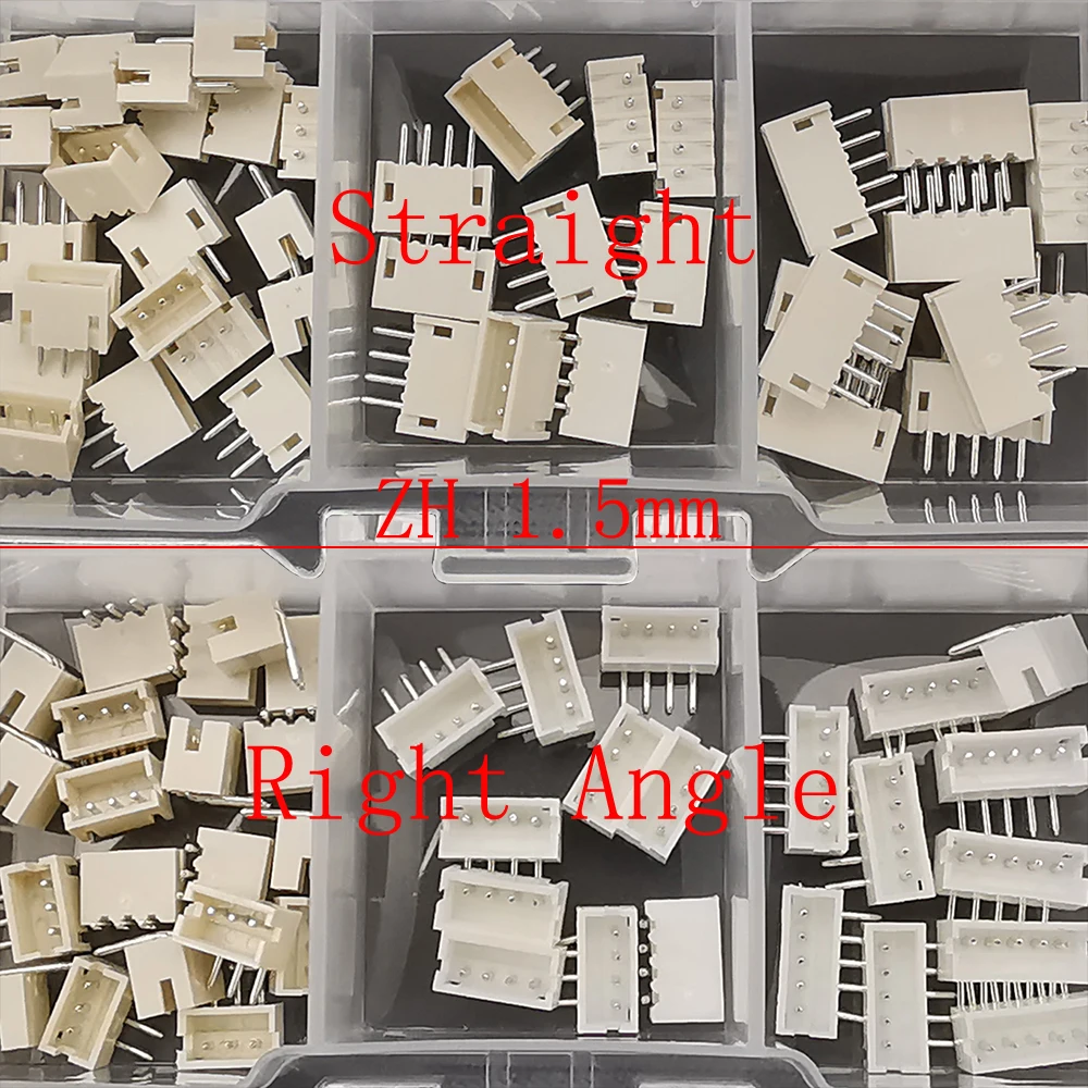 1Box SH 1.0/JST 1.25mm/ZH 1.5mm/PH 2.0mm/SM/SYP/XH 2.54mm/VH 3.96mm Pitch Male Female Housing Terminal Pin Header Wire Connector