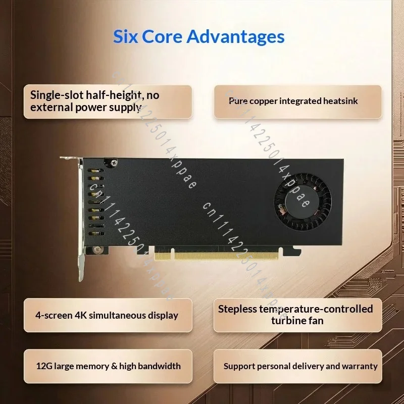 Game Professional Graphics Card RTX A300012G RTX A2000 8G Knife Card Industrial Control Server Rendering Workstation