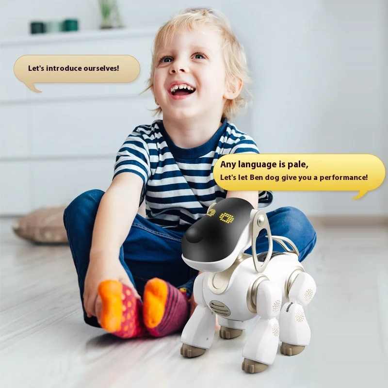 Roboter Hund intelligente Stimme Dialog Roboter Hund elektrische Fernbedienung Haustier Kinderspiel zeug für Männer und Frauen Geburtstags geschenk