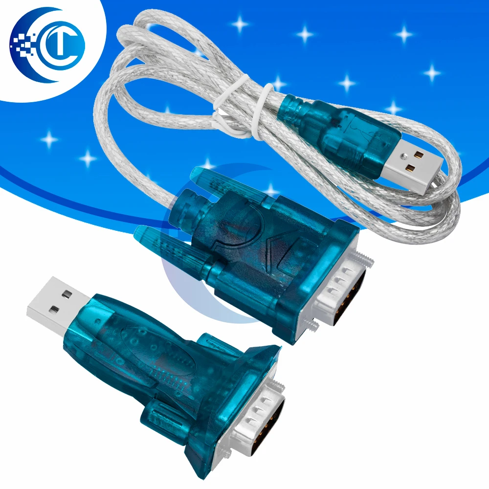 HL340 USB to RS232 DB9 Serial Adapter 9-Pin COM Port Converter Support Windows 7 64-bit for PDA
