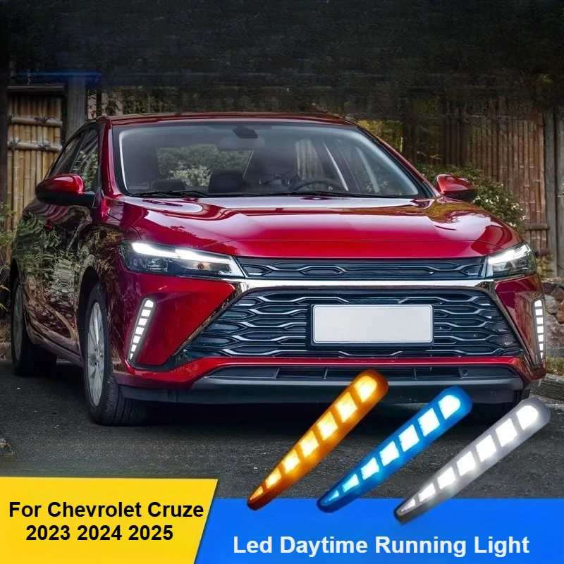 

Для Chevrolet Cruze 2023 2024 2025: Светодиодные дневные ходовые огни, передние противотуманные фары, динамические указатели поворота, аксессуары для модификации