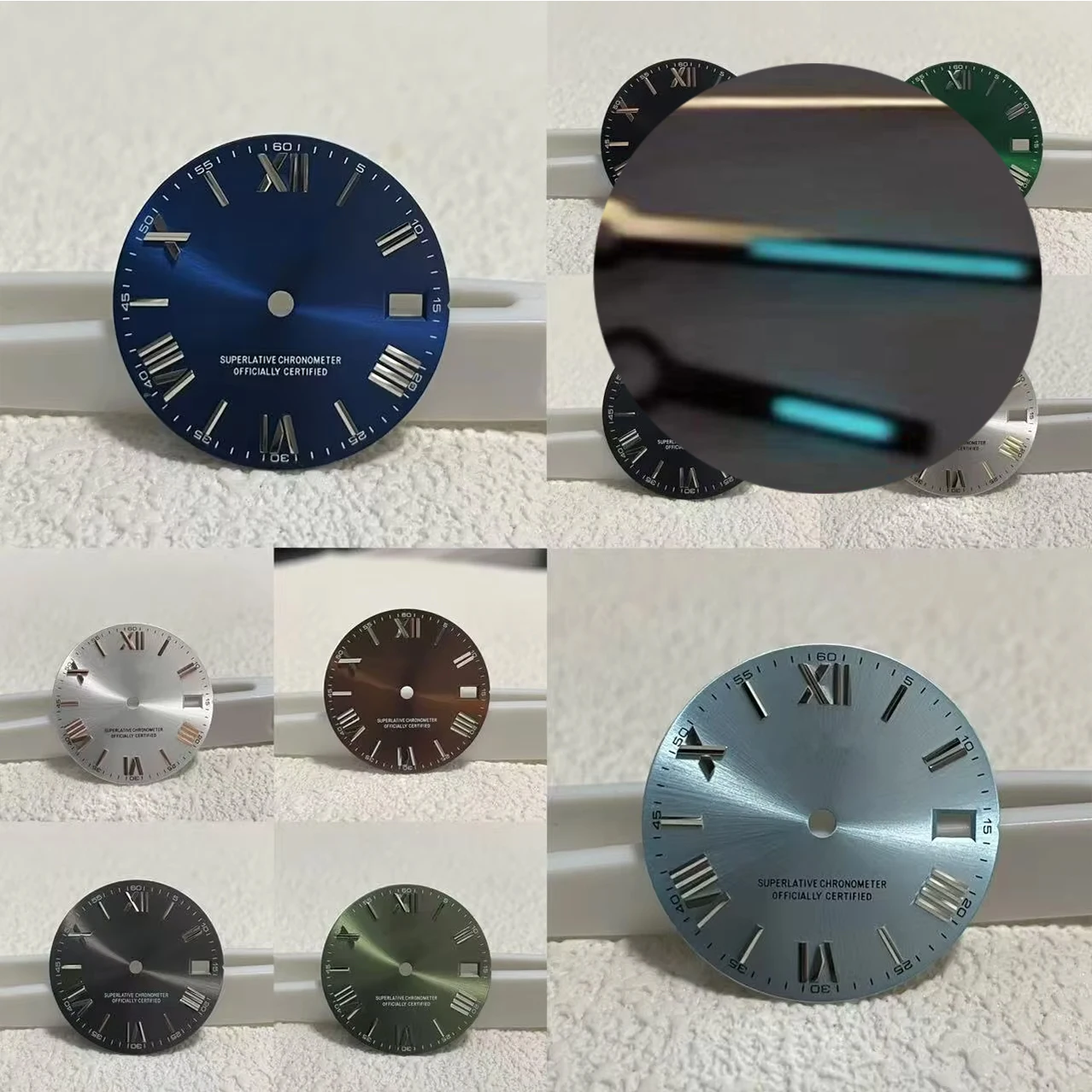28.5mm High-Quality Products S Logo Roman Number S Dial Suitable for NH35 H36 Movement S Logo Watch Accessories Repair Tools