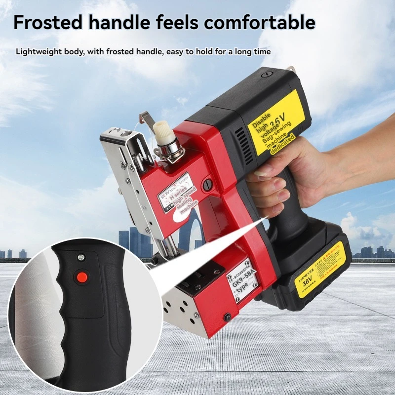 

3.0Ah Electric Woven Bag Sealing Machine Textile Industry Sealing Machine Handheld Lithium Battery Sewing Machine