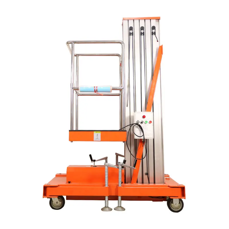 Lifting Height Double Masts Aluminum Alloy Elevating Aerial Work Platform Aluminum Scaffolding Tower Customized