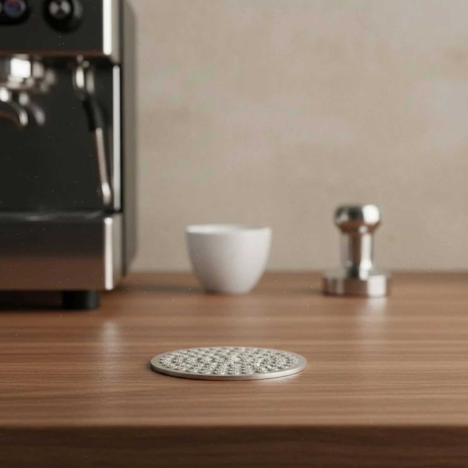 Espresso Puck Screen Stainless Steel Portafilter Contact Screen Reusable Espresso Strainer Disc for Baristas, Cafe