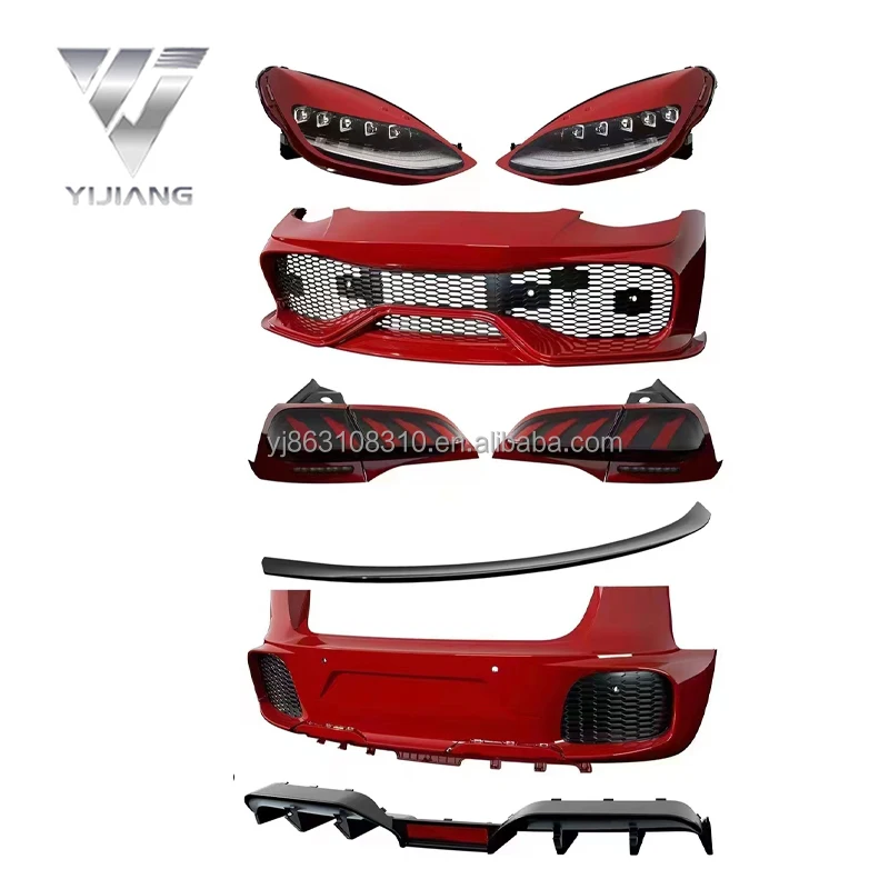 For Tesla Model Y 3 Auto Parts Led Headlight Front Mouth Assembly