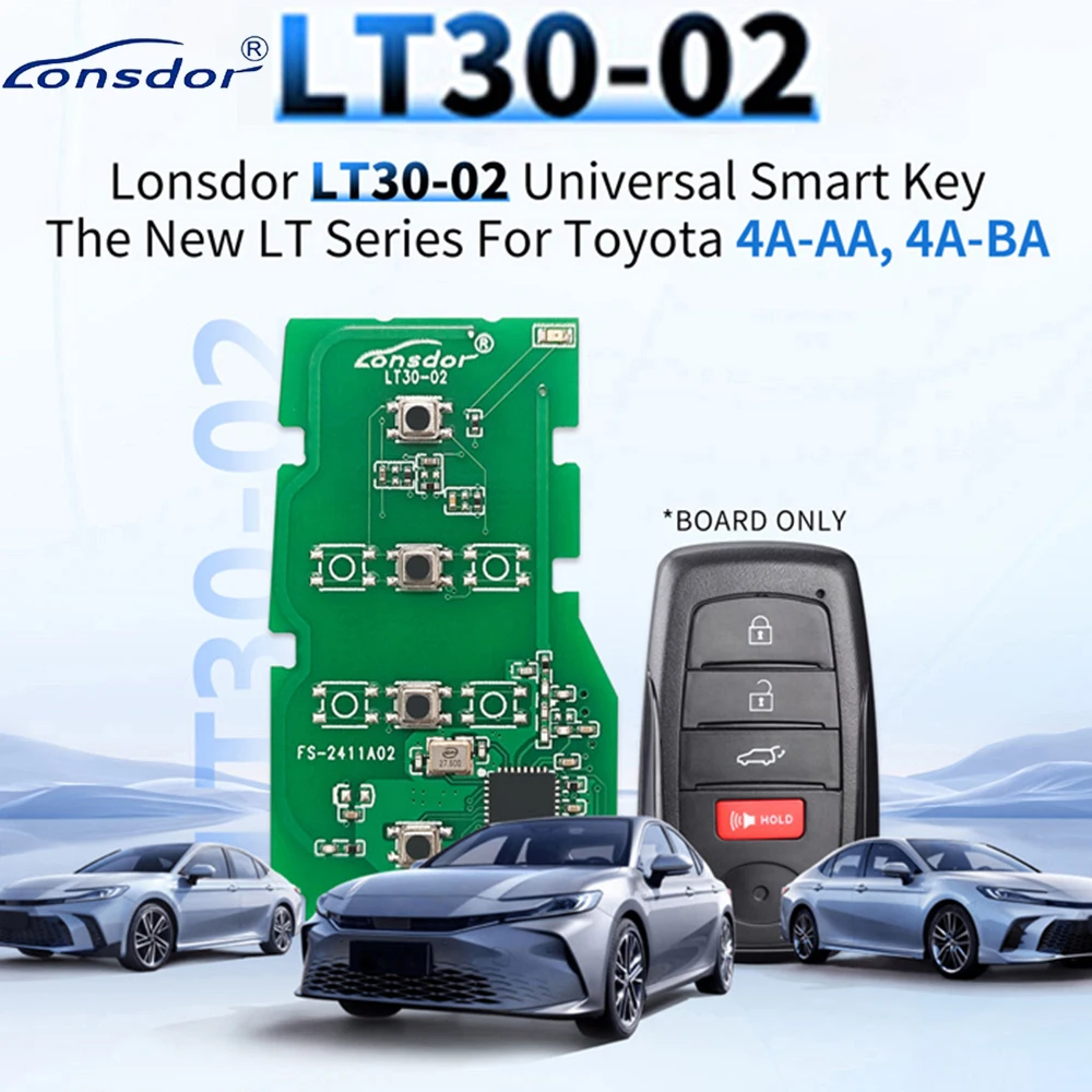 

Lonsdor LT30-02 Universal Remote Board , Support ID 2000 2561 0110 1320 2550 4A Chip for Toyota Corolla Cross Levin Allon Camry
