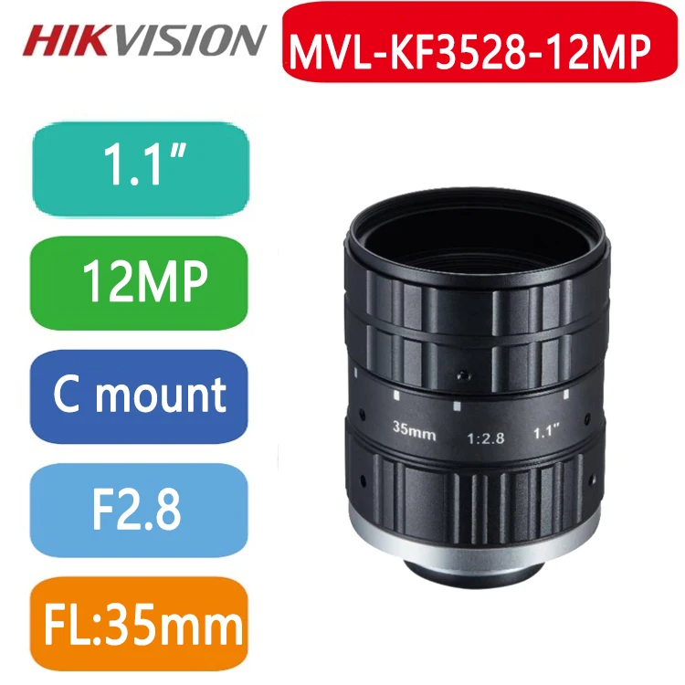 MVL-KF3528M-12MP HIKVISION 12 Mega Pixel C-Mount 35mm 1.1
