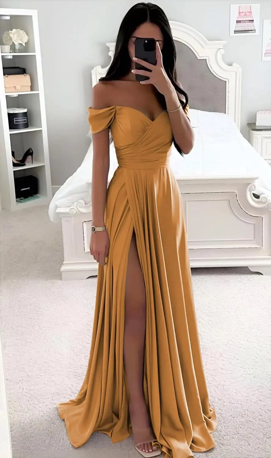 MisShow Bridesmaid Dresses Elegant Off-Shoulder Gowns Formal Occasion Birthday Dress for Women Luxury 2024 Wedding Gust Dress