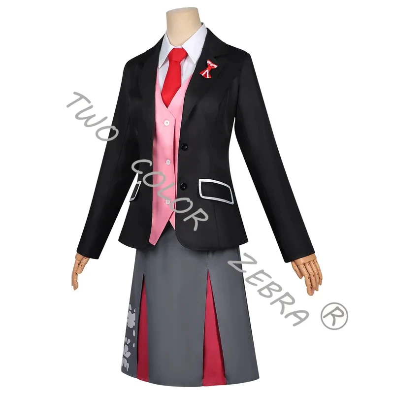 

A;3\v,7'd/Anime Agents of The Four Seasons: Dance of Spring Sakura Himedaka cosplay costume Formal Blazer Patterned Skw.3;v'6\b/