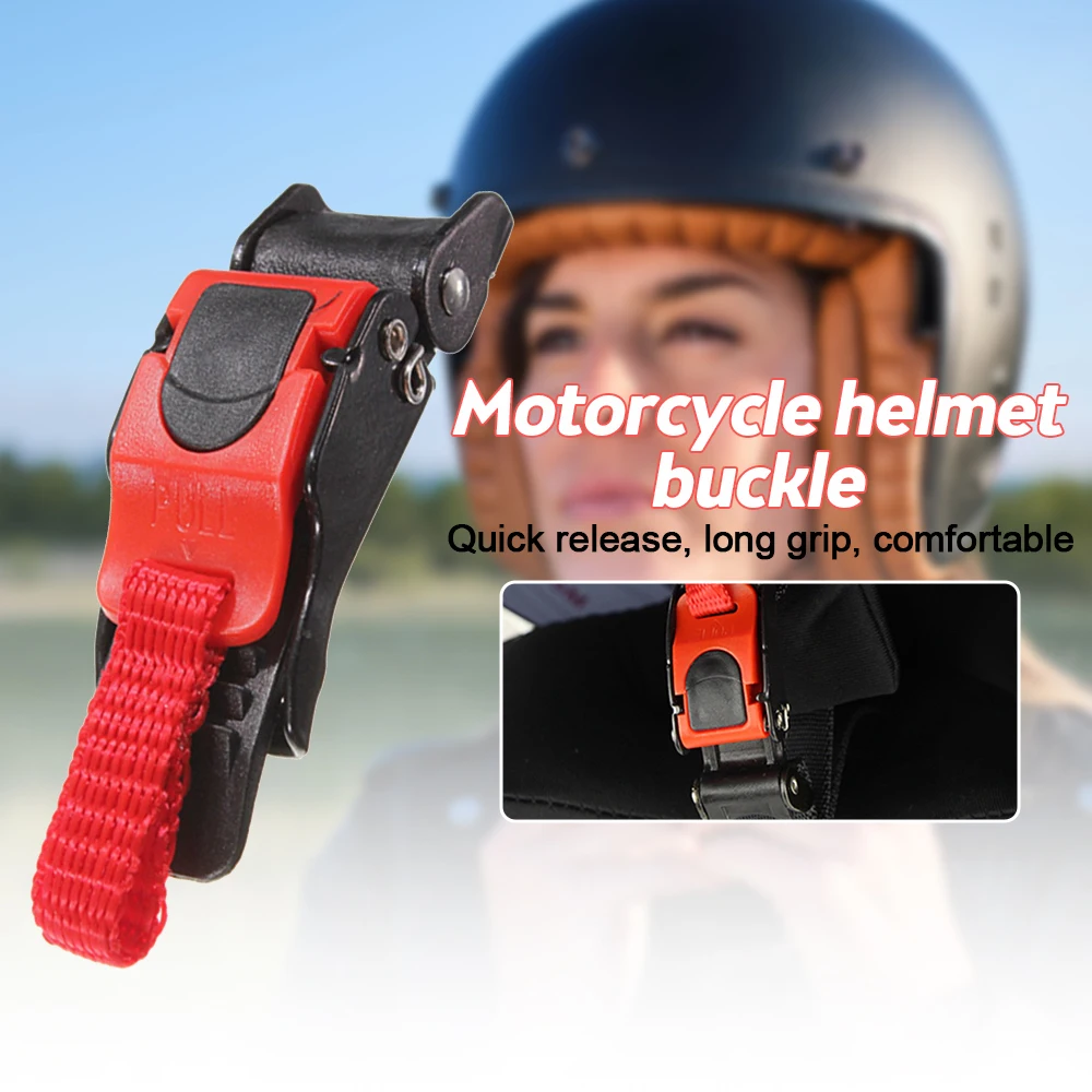 Casco de la motocicleta Clip Tirón De Plástico Hebillas de Liberación Rápida Correa de Bicicleta de Liberación Rápida Tire de la Hebilla Para