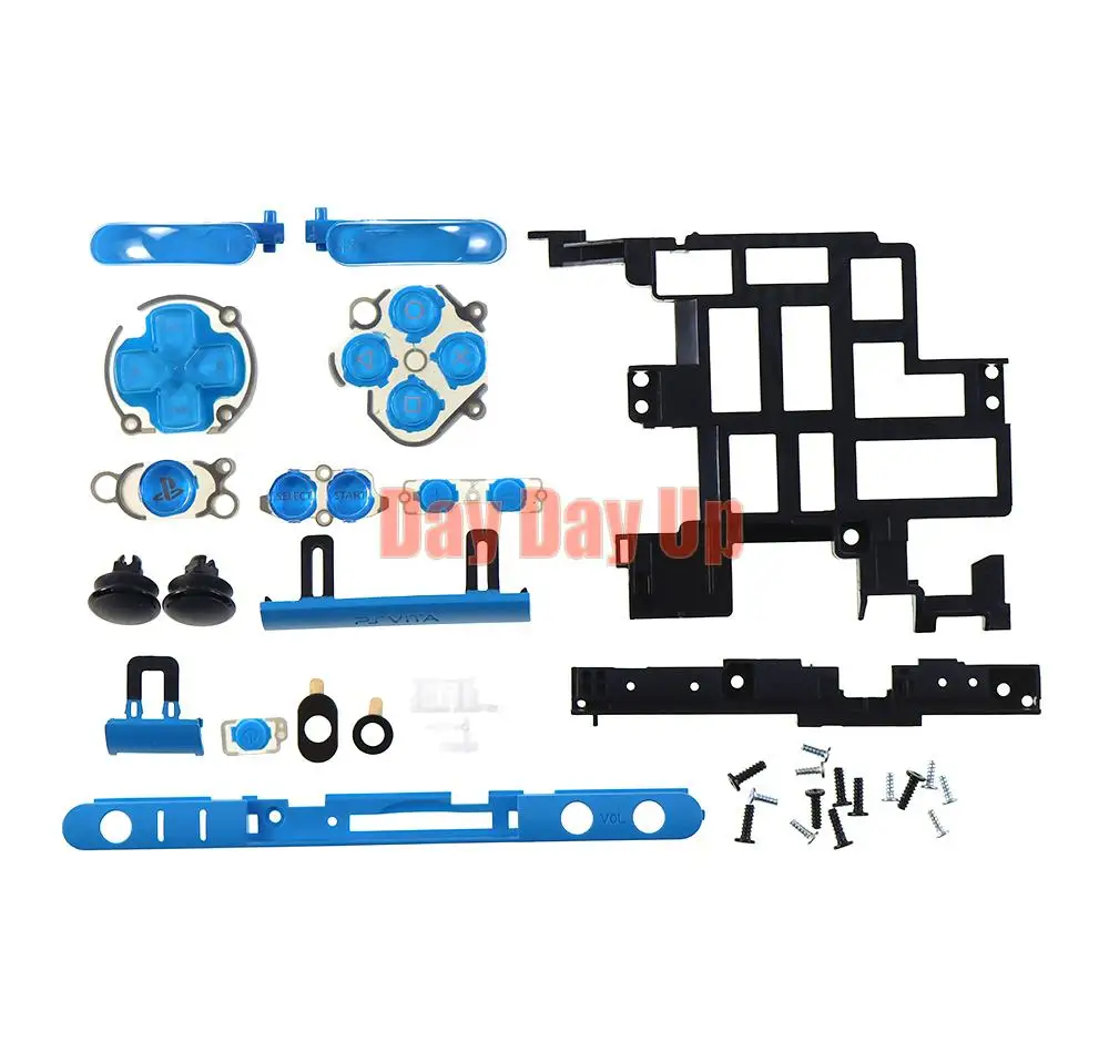 1ชุดทั้งชุดสำหรับ PS Vita 2000 PSV2000ด้านหน้าด้านหลังสำหรับ PSVITA2000 PSV 2000กรณีที่อยู่อาศัย