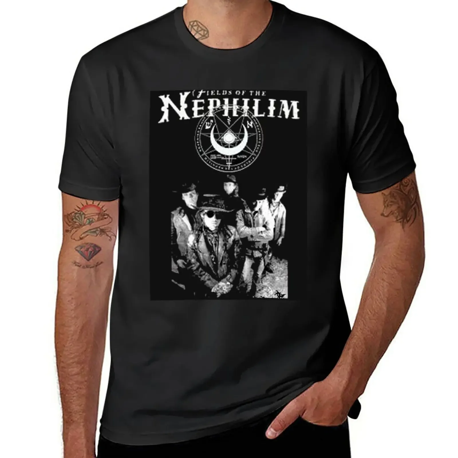 

field of the nephilim rr11 T-Shirt graphics summer top mens white t shirts