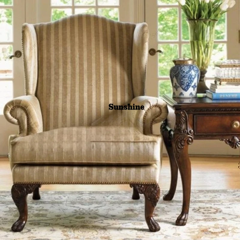 

Spong Wood Armrest Chair Cheap High Back Relax Ergonomic Nordic Living Room Chairs Modern Comfy Woonkamer Stoelen Home Furniture