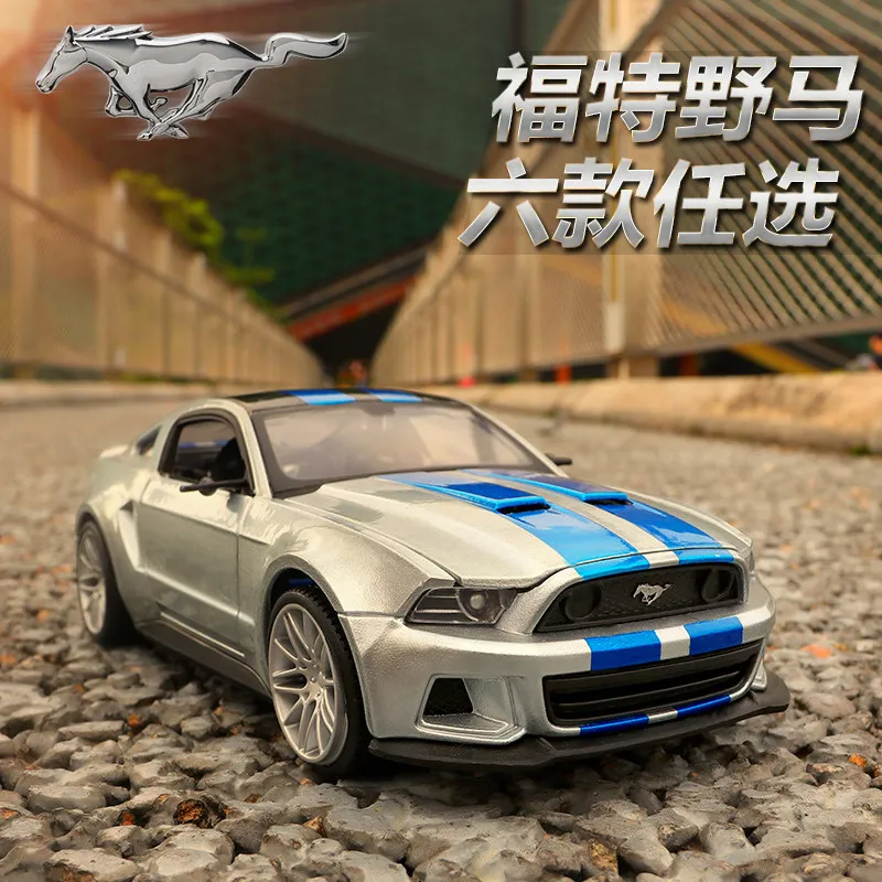 

Оригинальные коллекционные модели машинок Maisto: симуляция скоростного автомобиля 1:24 Ford Mustang GT, модель из сплава, Need For Speed.