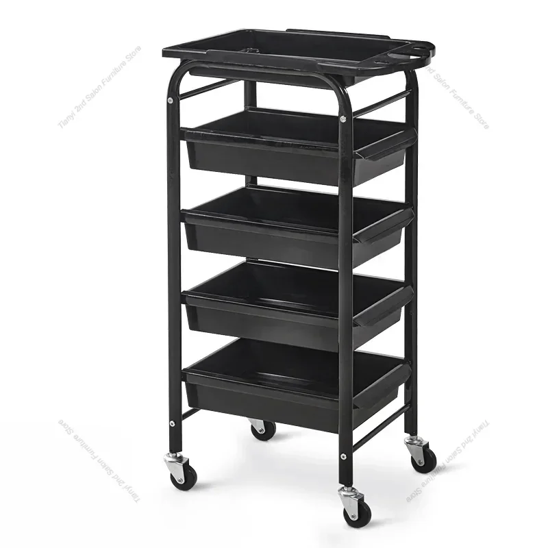 Italian Style Simplicity Trolley Storable Barber Shop Modern Trolley Designer Multifunctional Furniture Pousser Un Chariot HBSC