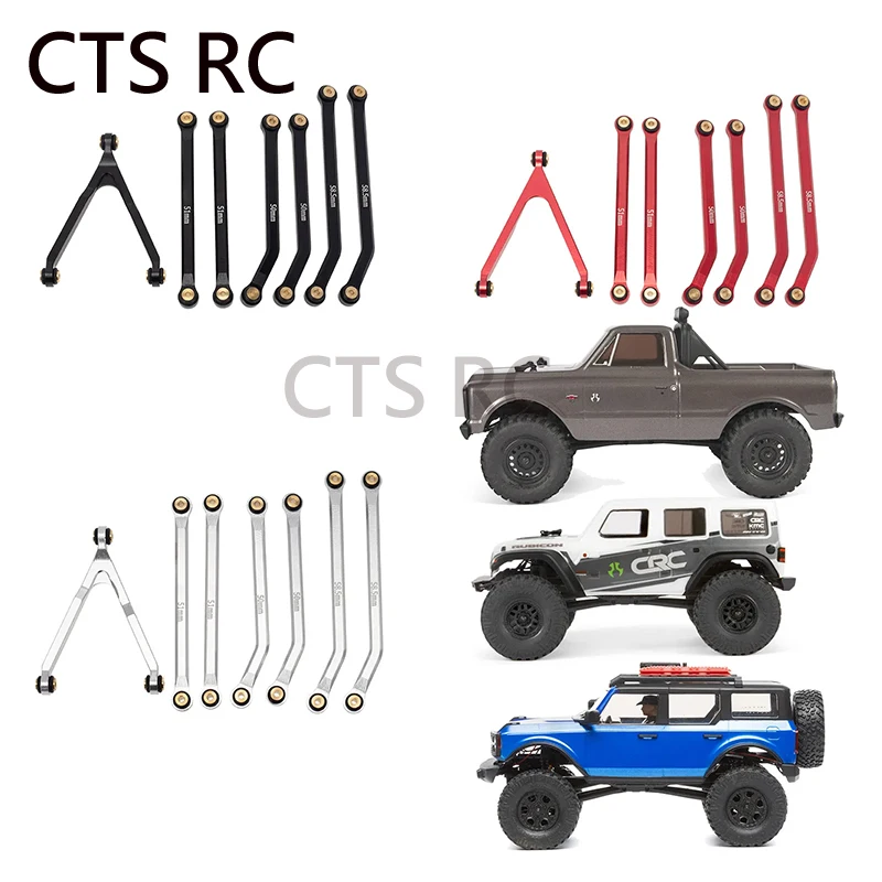 1/24 RC Car Axial SCX24 C10 Bronco JEEP CNC Aluminum High Clearance Chassis Tie Rod