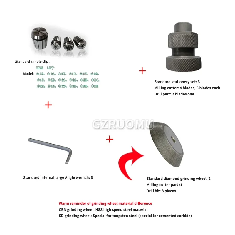 LG-F6 Portable Electric Drill Bit Grinder Automatic High-Precision Integrated Drill Bit Sharpener/Grinder 220V/250W