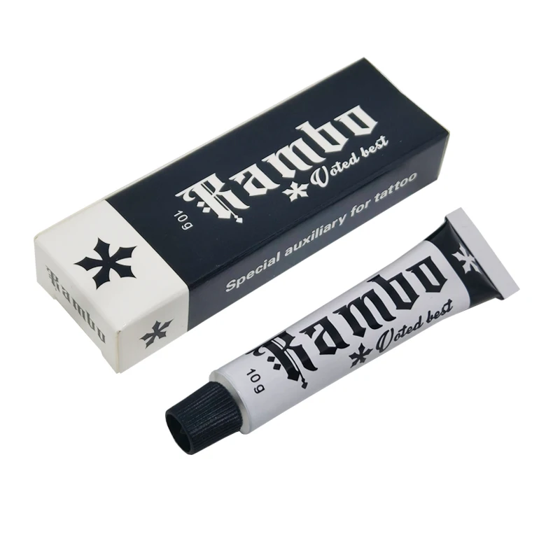 

New 75% Rambo Tattoo Cream Before Permanent Makeup Piercing Microblading Eyebrow Lips Body Beauty 10g