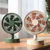 SOTHING Desktop Shaking Head Fan Intelligent digital display Stepless Wind Speed Mini Fan Type-C Chargeable Portable For Office