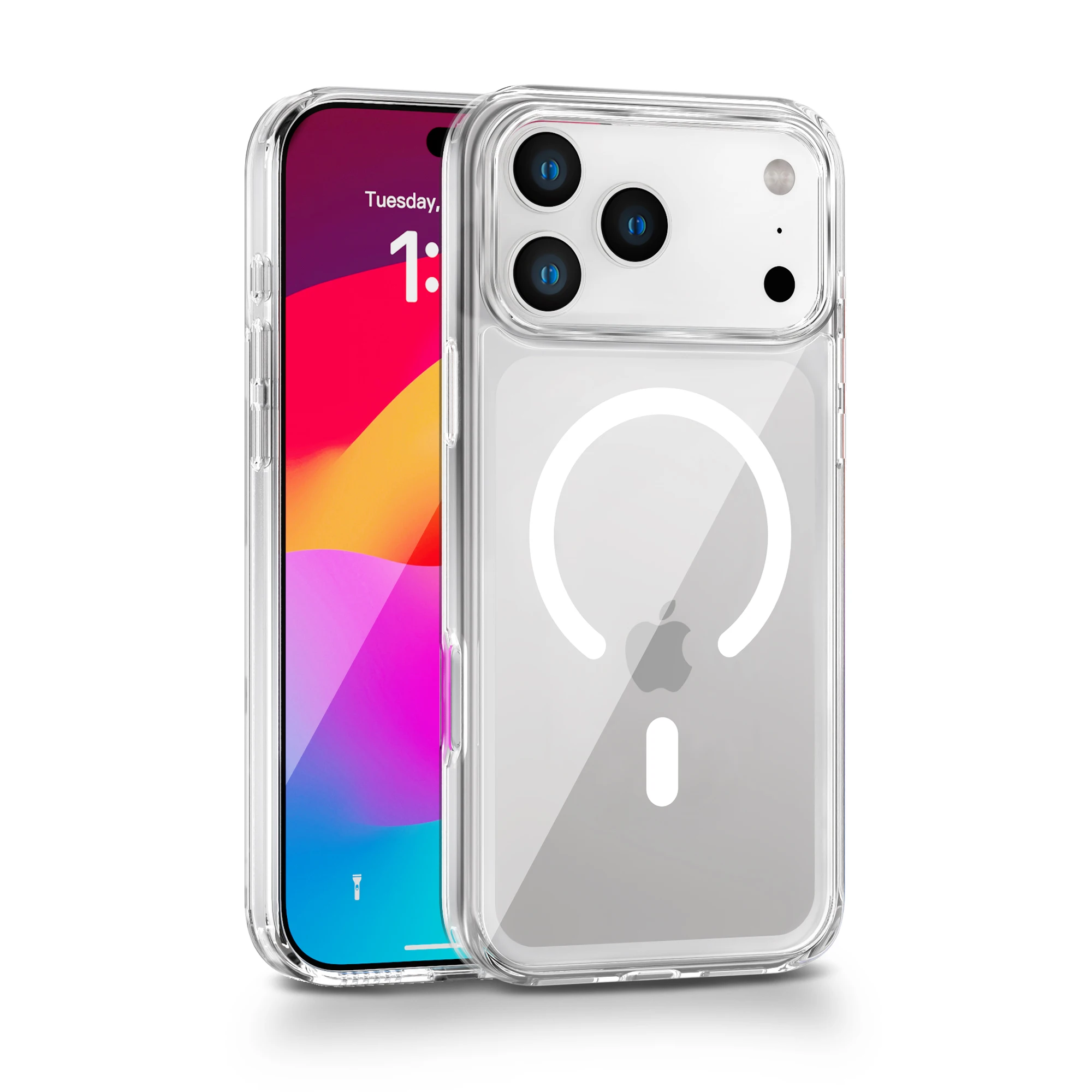 

Противоударный акриловый чехол для телефона с желтыми кристаллами для iPhone 17AIR 17 17 PRO 17 PRO MAX для Magsafe, сильный магнитный чехол для телефона