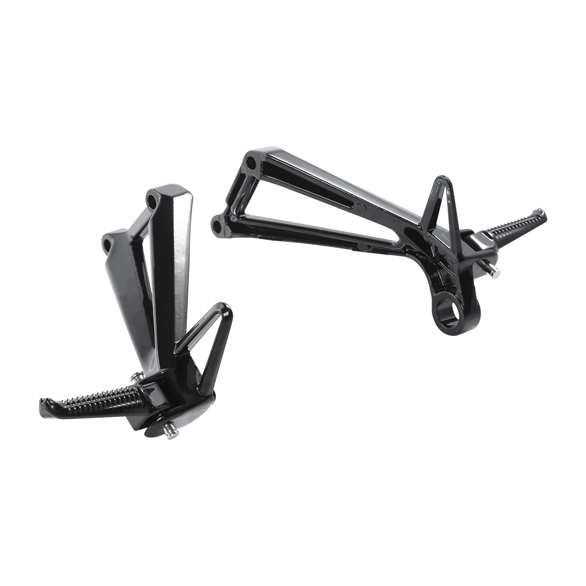 Motorcycle Aluminum Rear Passenger FootPeg Footrest Bracket Set Fit For YAMAHA YZF R3 YZF-R3 2015-2024 MT03 2020-2024