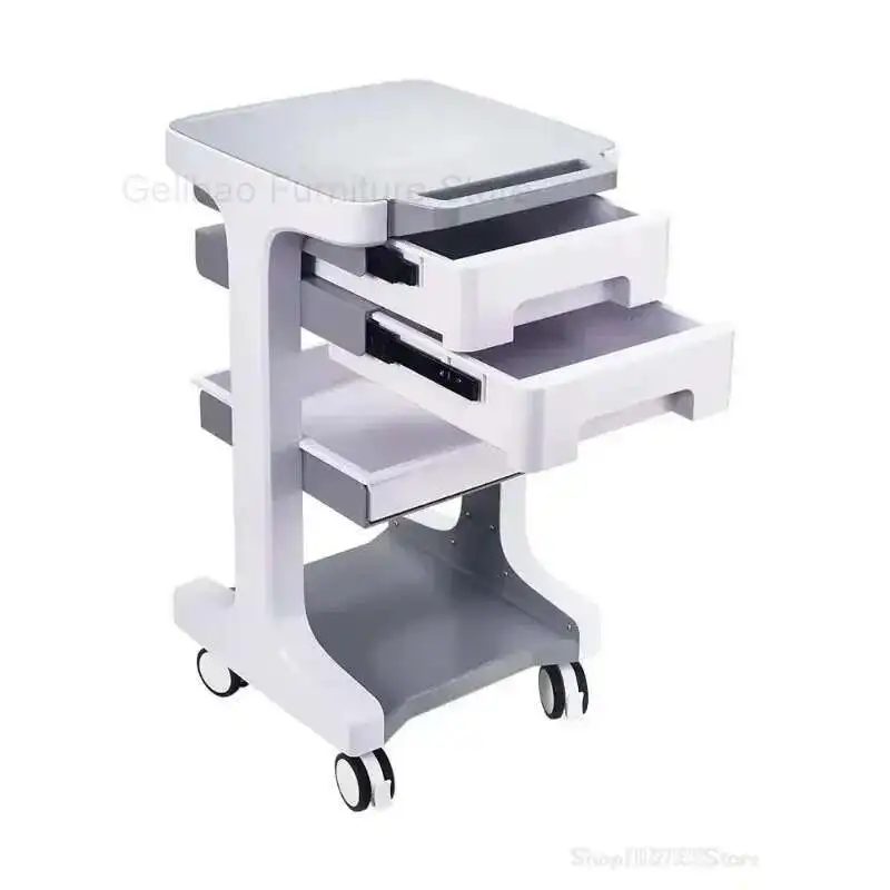 

The Same High-end Beauty Salon Trolley Shelf Small Bubble Instrument Car Mobile Drawer Carritos Organizadores Salon Furniture