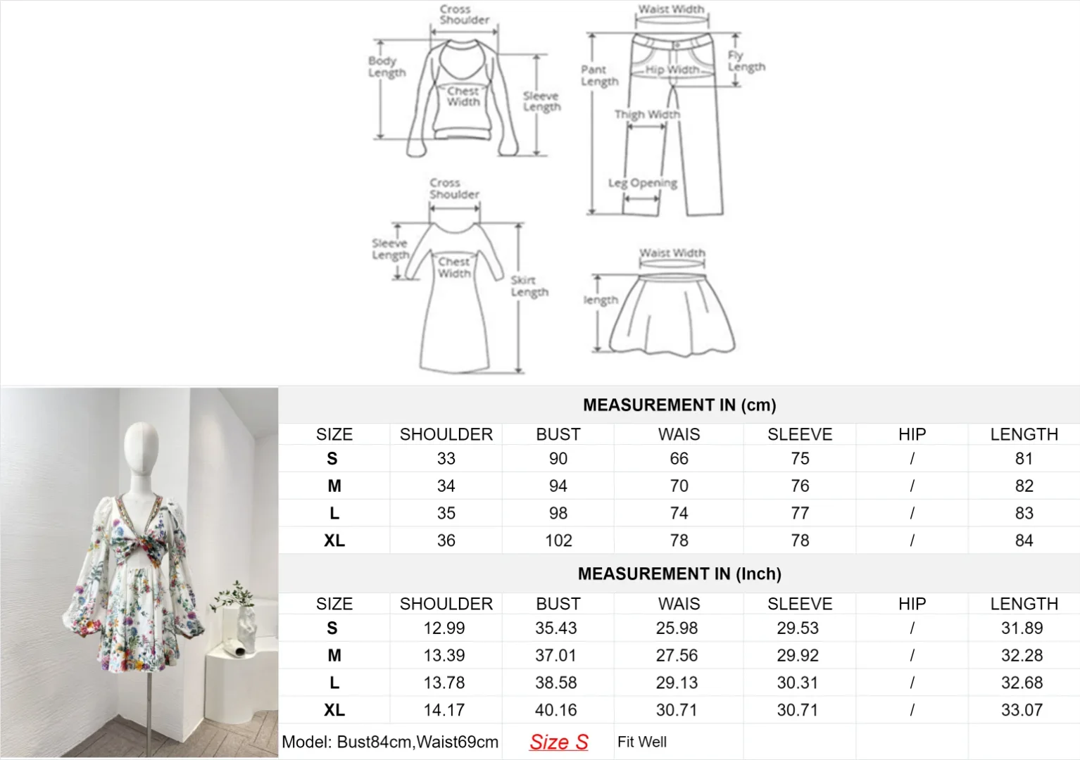 Hollow Out Floral Print 2024 New Summer Linen Cross Tie Waist Lantern Sleeve Diamonds Women Vintage Multi-color Mini Dress