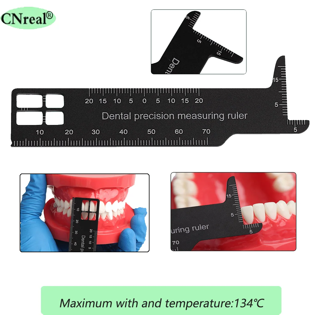 Precyzja linijka miernicza dentystycznego dla skali szczelinowej profesjonalnego narzędzie medyczne dentystycznego narzędzia aluminiowe 1 szt