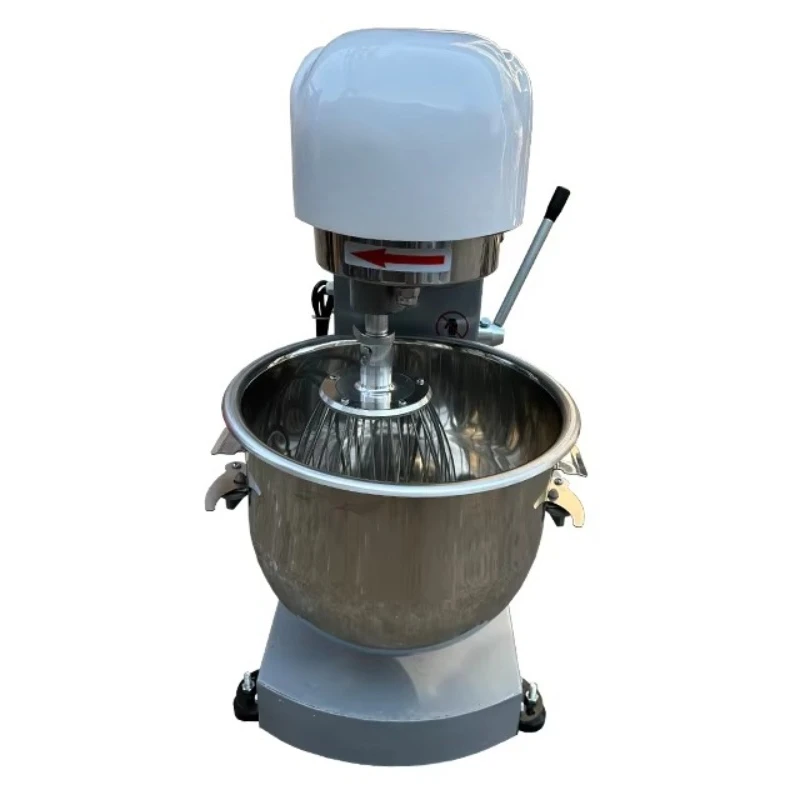 20L Heavy Duty Electric Planetary Mixer Stand/Table Structure Stainless Dough Hook Mixing Bowl for Baking 3-4kg Bread Cakes