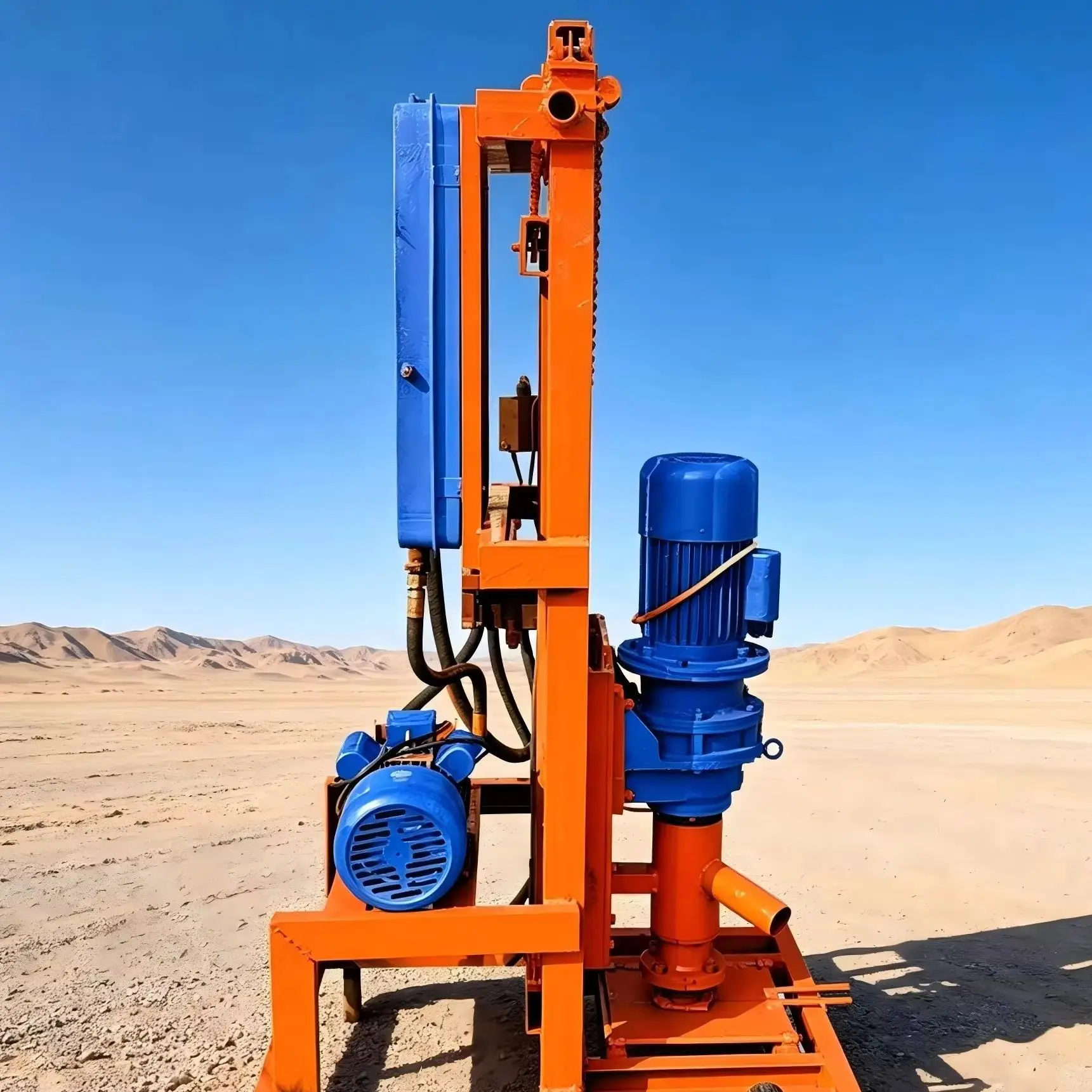 Customized Household Type Water Well Drilling Equipment 100 Meter Depth Hydraulic Powered Less Maintenance