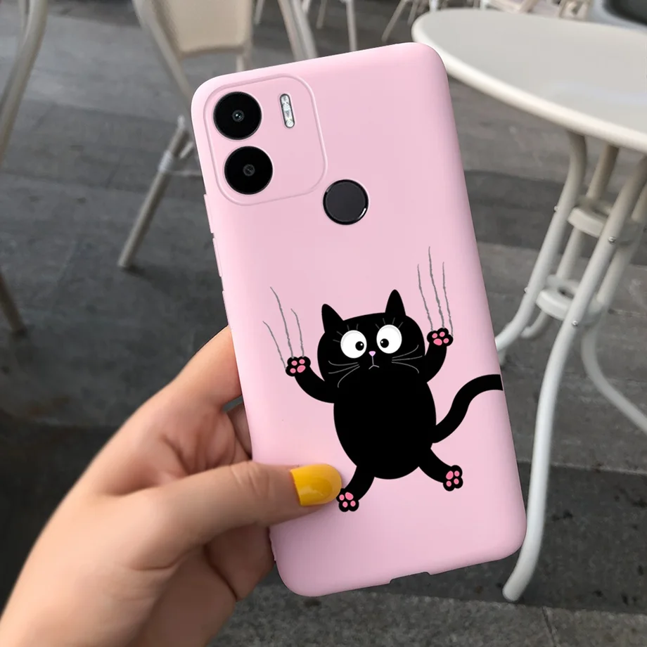 For Xiaomi Redmi A1 Plus Case Couple Heart Love Animals Soft Phone Cover For Fundas Xiomi Redmi A1+ A1 Plus Matte Candy Bumper