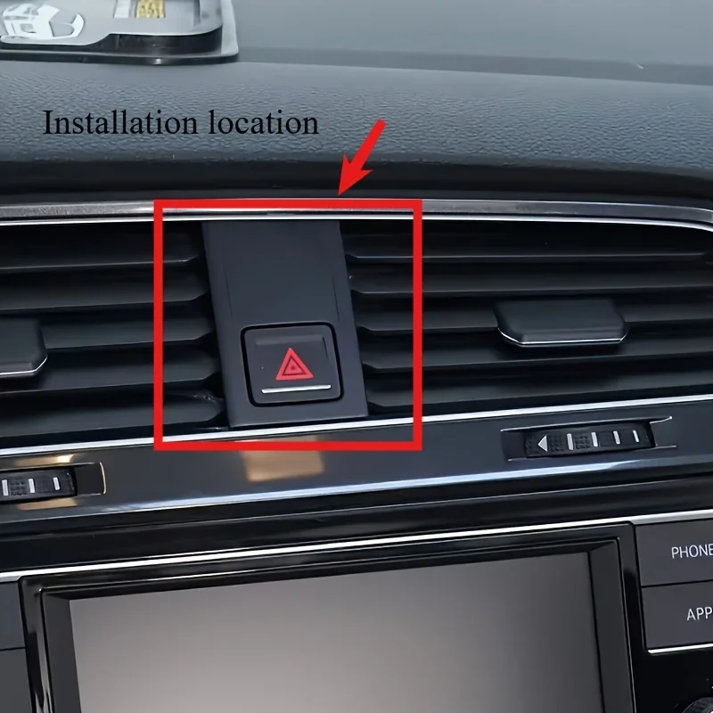 Lcars Auto-Handyhalterung, Spezielle Magnetische Halterung für Lüftungsschlitze, Geeignet für Volkswagen Tiguan L 2017-2021 Autoinstallation – Detail 2