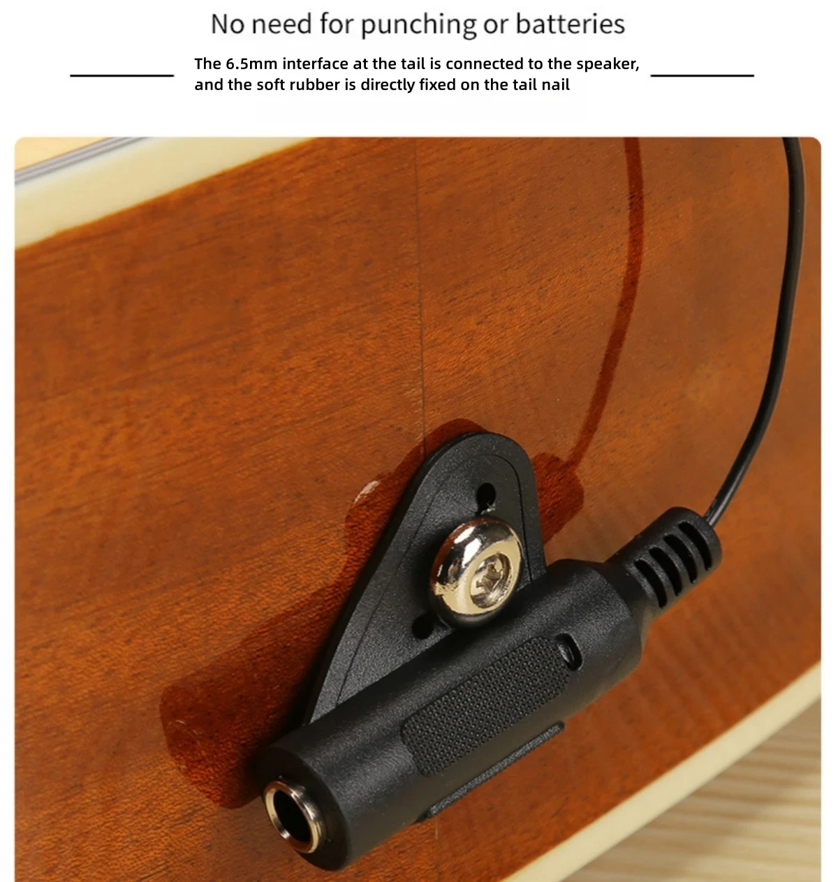 Miwayer Piezo Contact Pickup Mic Durable Clip-On for Acoustic Guitar/Ukulele/Mandolin/Violin/Banjo/Kalimba/Thumb Piano