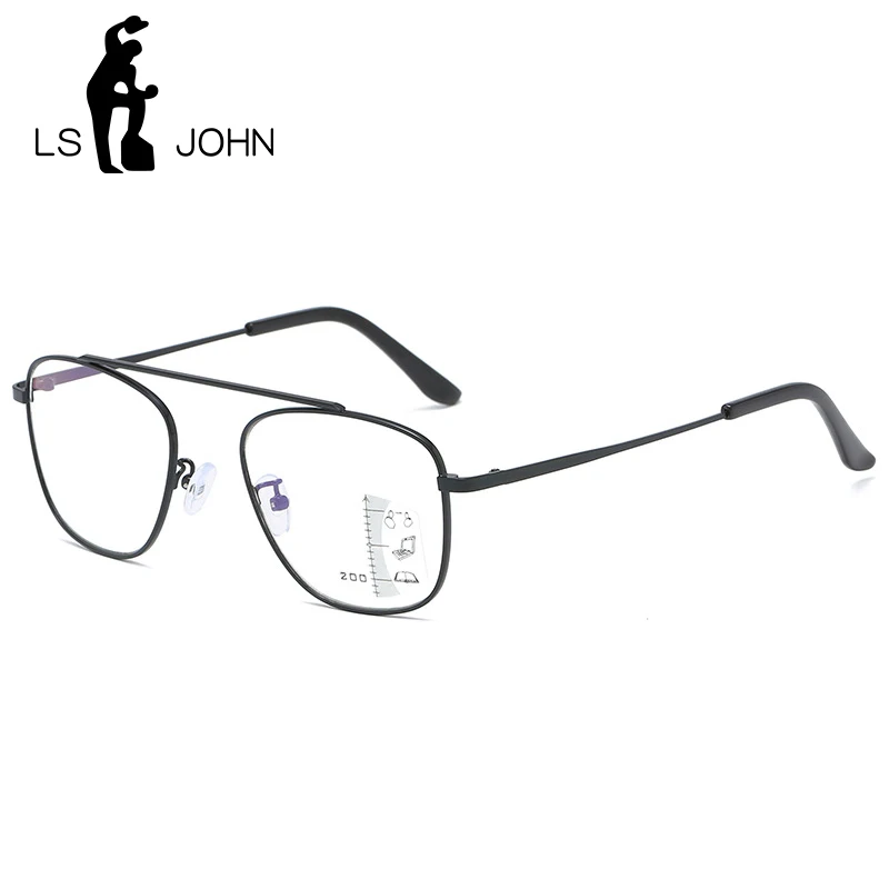 

Multifocal Reading Glasses Women Men Anti Blue Light Retro Pilot Presbyopic Eyewear Anti-fatigue Hyperopia Eyeglasses+1.0 to+4.0