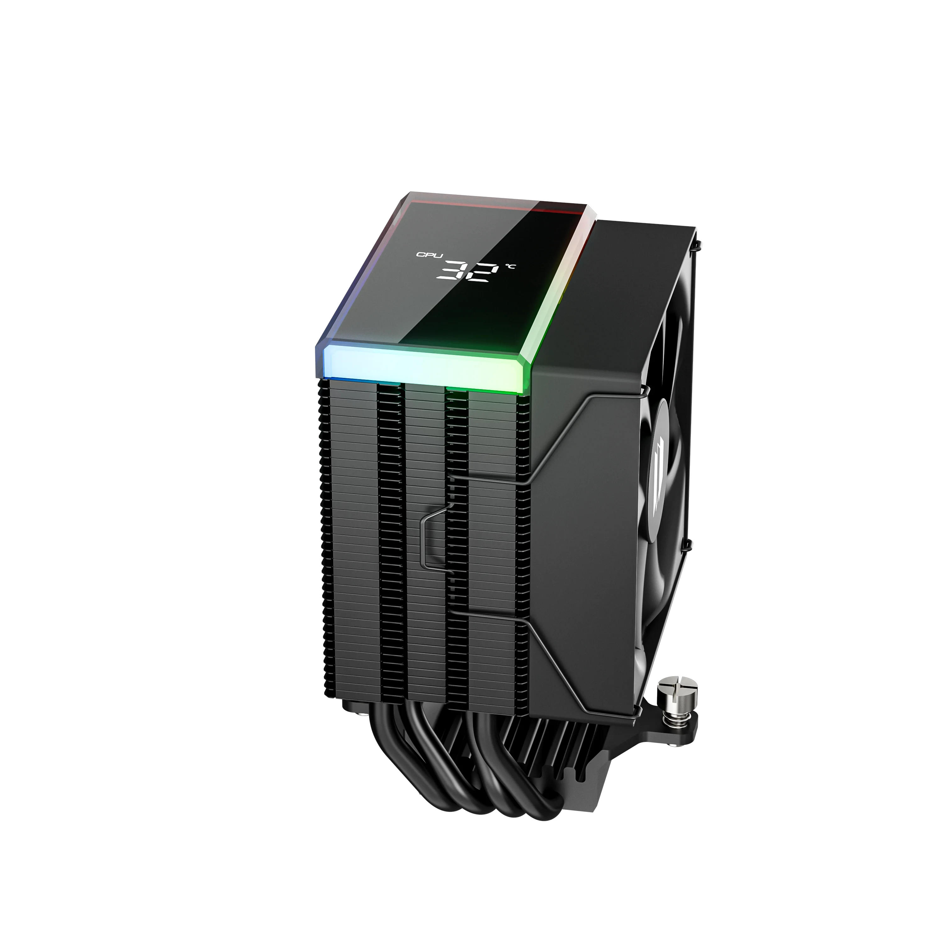 UPSIREN Walrus Neon 90 Digital 4 Heatpipe Direct Touch CPU Воздушный охладитель Высокопроизводительный вентилятор поддерживает INTEL LGA1851/1700 AMD AM5