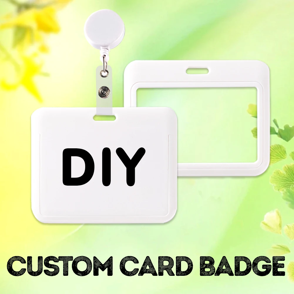 حامل شارة شخصية مخصصة لتصميمك، بطاقة هوية منزلقة، بطاقة بنك الائتمان، بطاقة عمل، بطاقة الطالب لملحقات المفاتيح #2