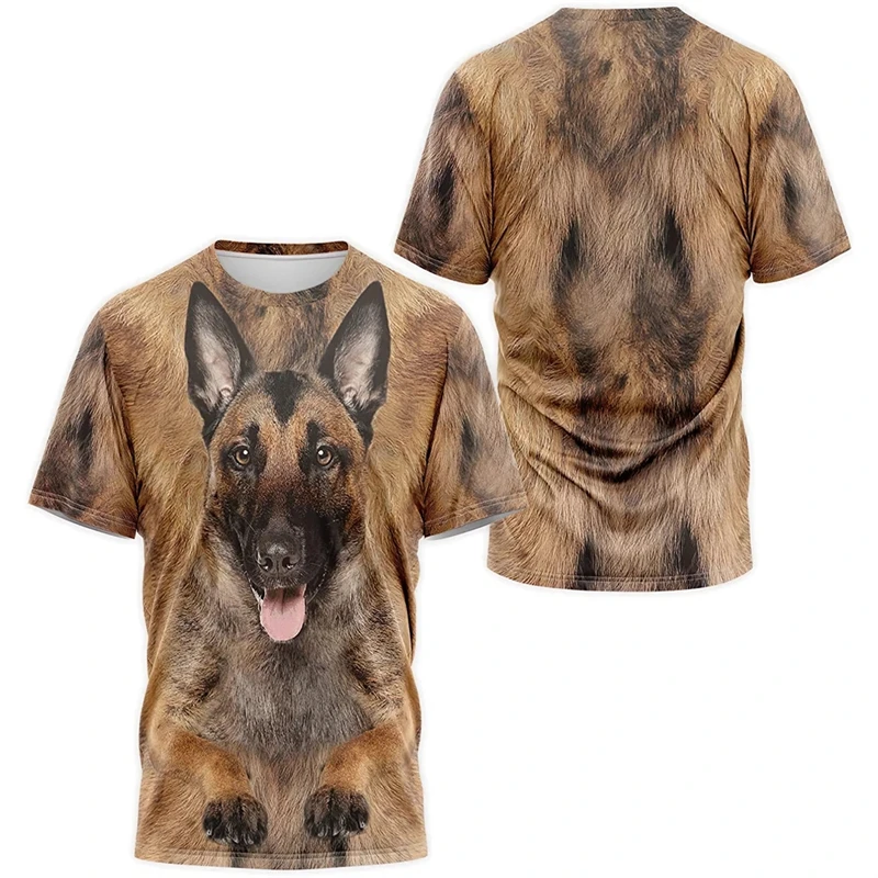 Pet Dog 3d Print T-shirt 2024 Fashion Husky Pattern Tee Shirts Short Sleeve Tops Streetwear Casual Crew Neck Boys Kids Clothing